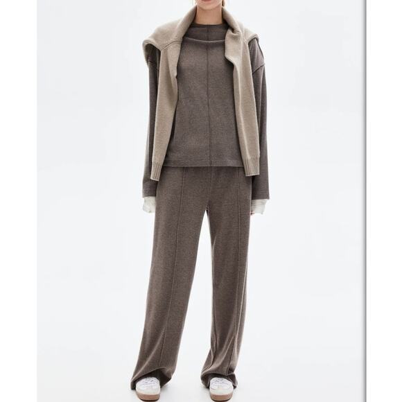 NEW WITH TAGS H&M Sweater XS Dark Beige Melange - Picture 3 of 16